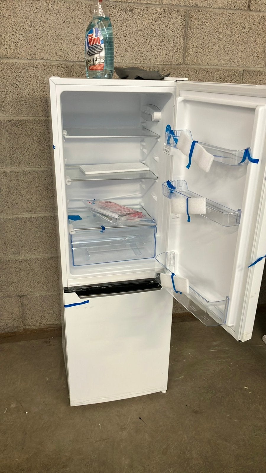 Outlet!!Amica KGCL 384 155-1 w | Koelvriescombinatie | RVS |, Witgoed en Apparatuur, Koelkasten en IJskasten, Ophalen, 150 tot 200 liter