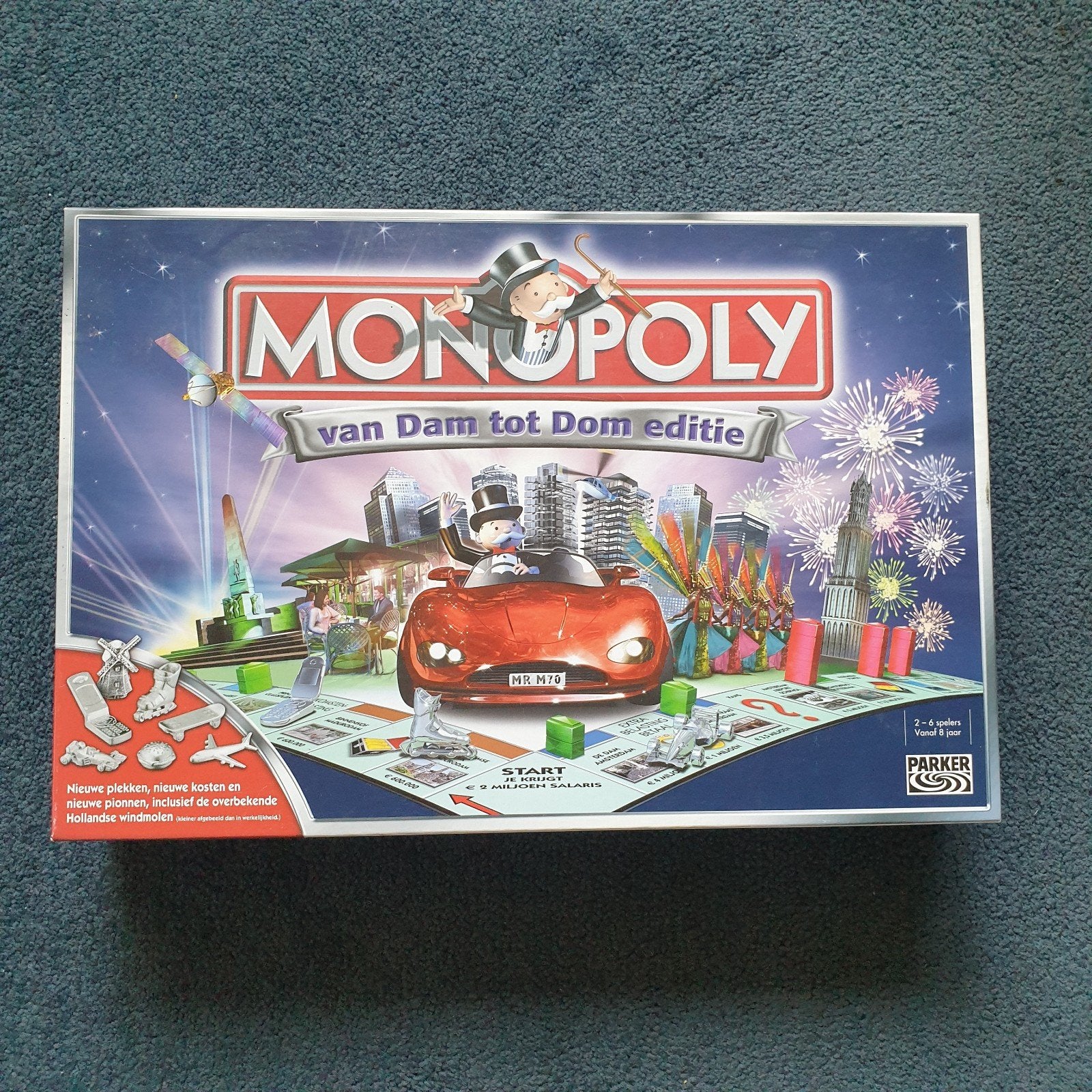 Monopoly: Van Dam tot Dom editie, Een of twee spelers, Ophalen, Zo goed als nieuw, Parker