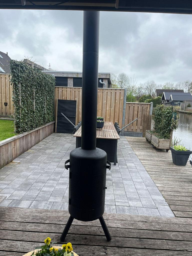 Rvs tuinkachels buitenkachel houtkachel terraskachel, Ophalen of Verzenden, Nieuw