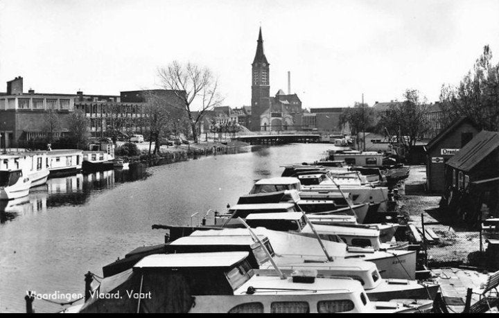 Vlaardingen Vlaardingsevaart woonboten, plezierjachten 1965, Verzenden, 1960 tot 1980, Gelopen, Zuid-Holland
