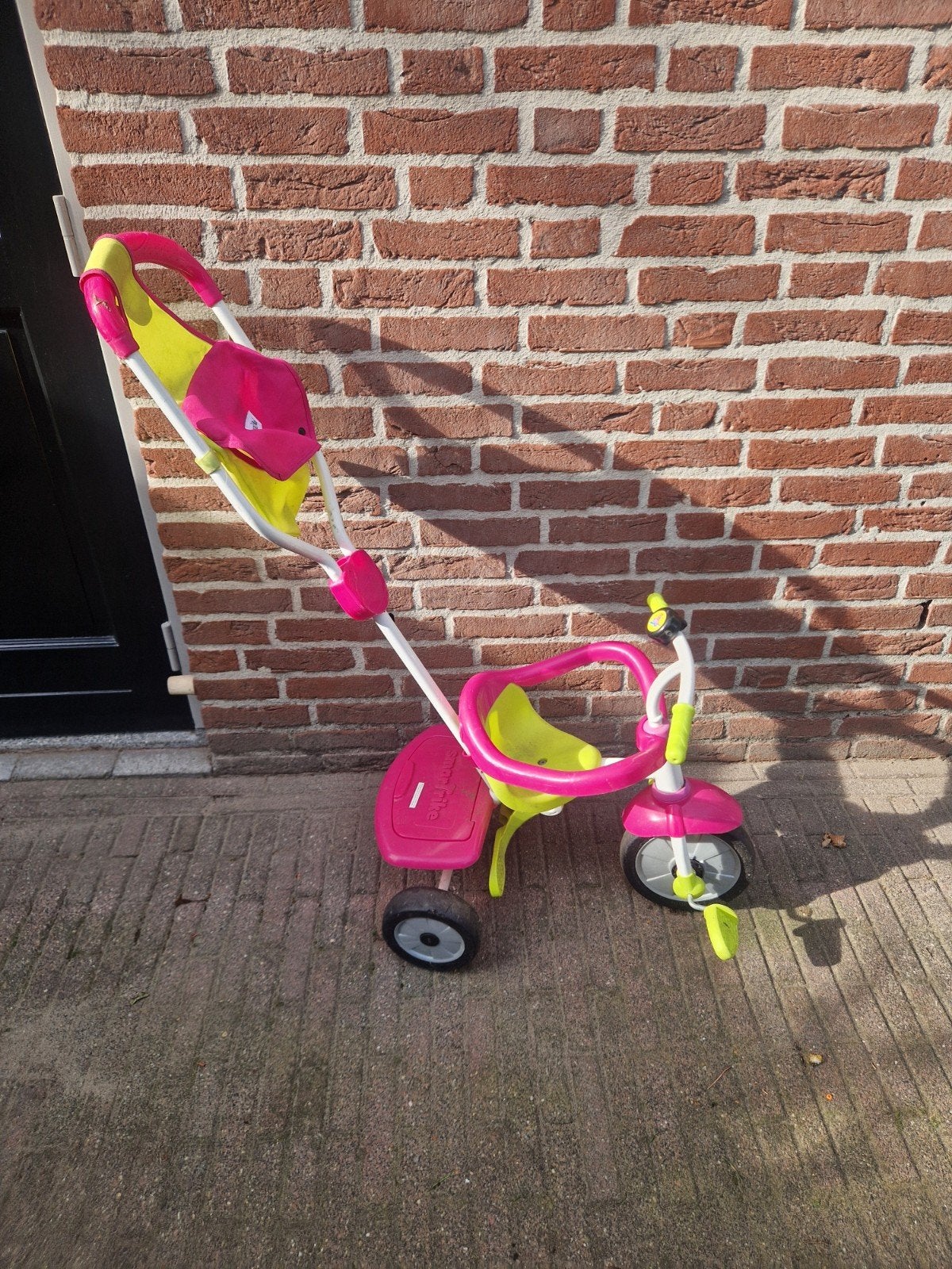 Smartrike driewieler roze/geel, Ophalen, Gebruikt, Smartrike