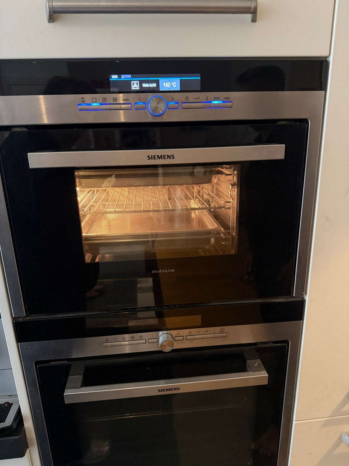 Siemens Studioline Inbouw Combi-stoom oven met Hete Lucht., Ophalen, 45 tot 50 cm, Gebruikt, Hete lucht