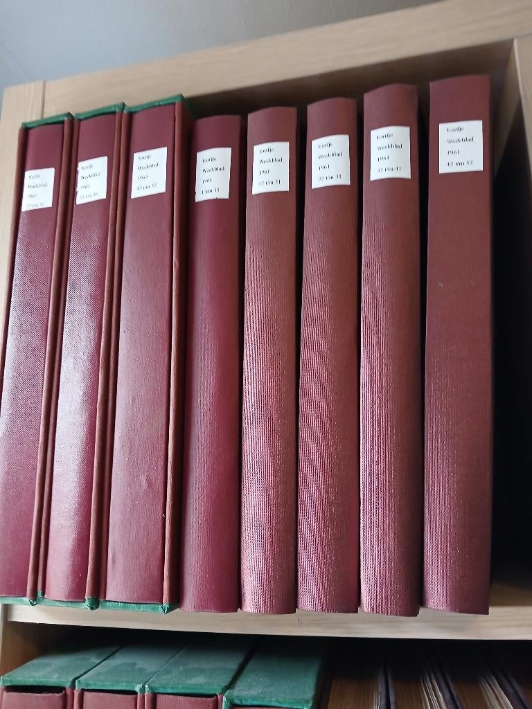 Kuifje weekbladen 1958 t/m 1973 compleet en ingebonden, Boeken, Gelezen, Complete serie of reeks, Diverse auteurs, Ophalen of Verzenden