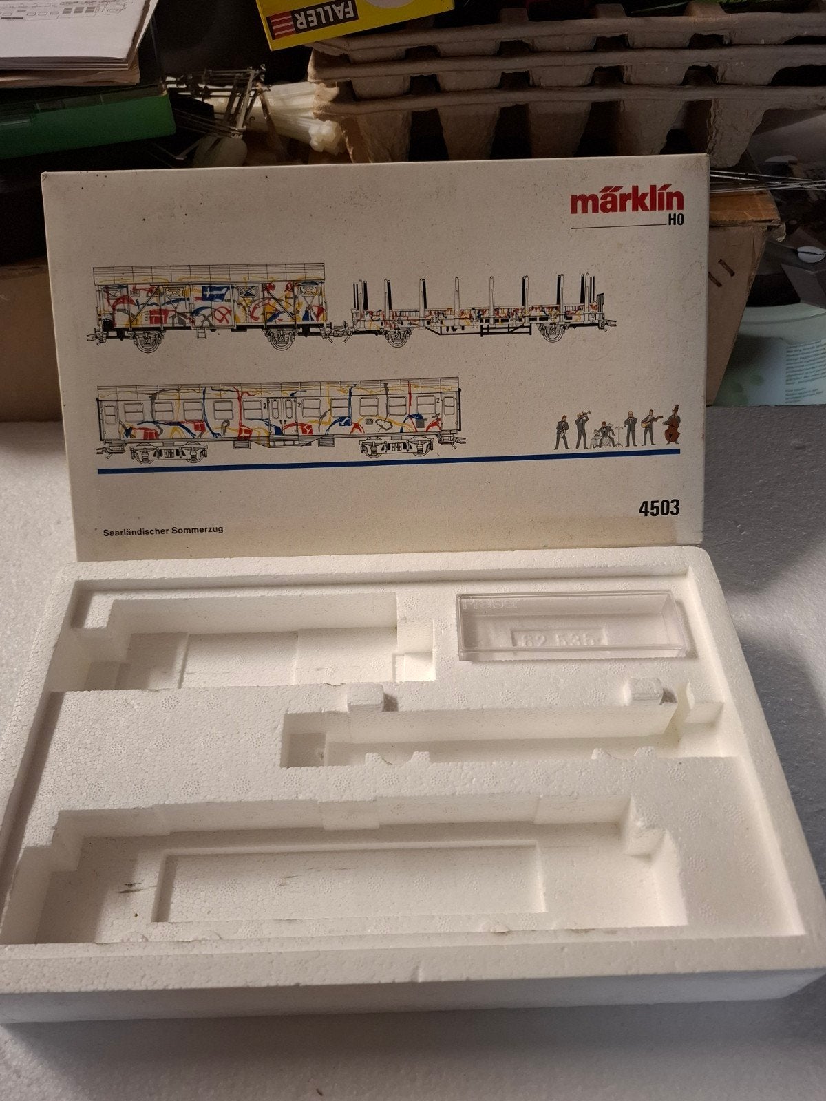 4503 lege set doos goederen wagons marklin, Hobby en Vrije tijd, Modeltreinen | H0, Wisselstroom, Gebruikt, Wagon, Ophalen of Verzenden