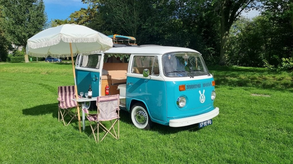 Volkswagen T2 - 1974 Blauw, Achterwielaandrijving, Beige, 4 cilinders, 1194 kg