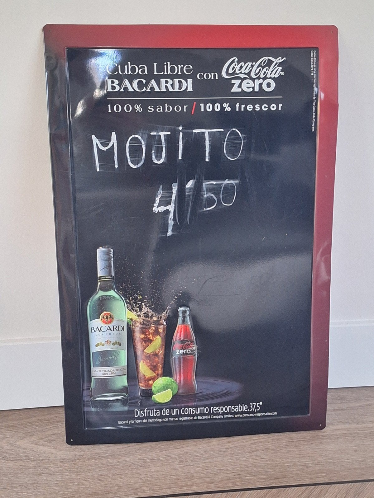 Bacardi Mojito Bord - Decoratie voor Keet/Mancave, Ophalen of Verzenden