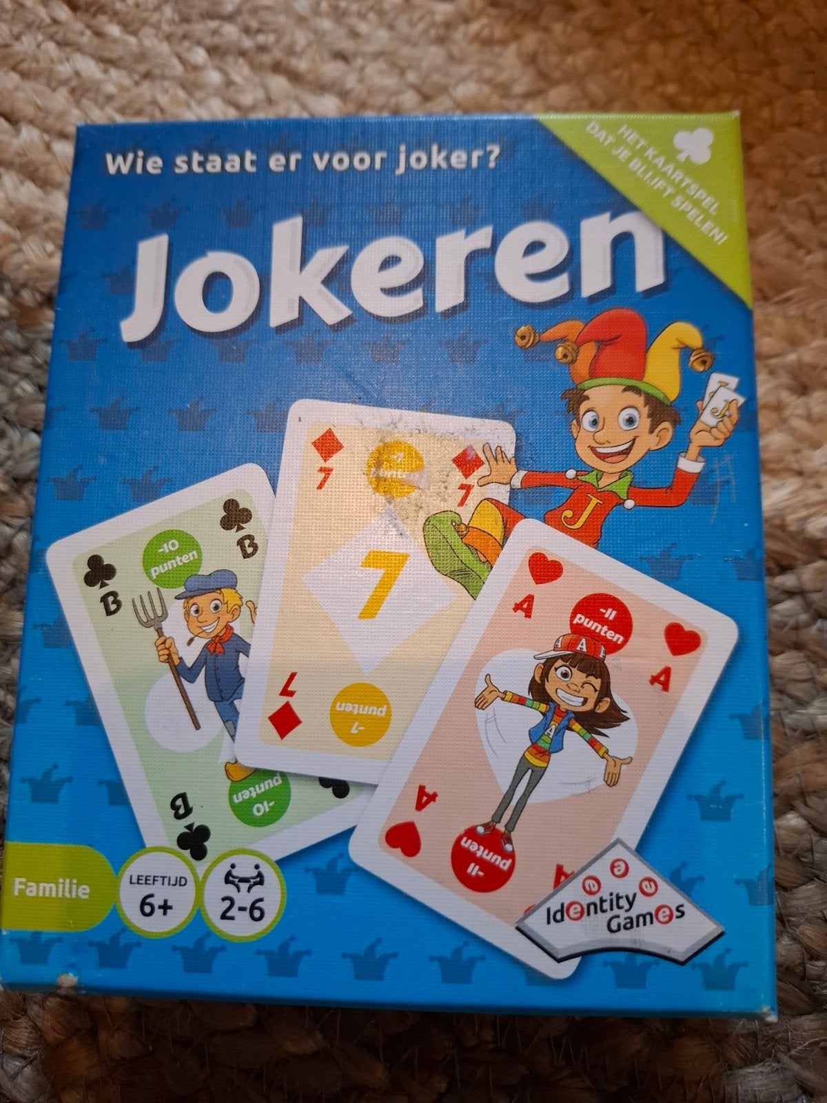 Jokeren: Het Kaartspel voor de Hele Familie (6+), Vijf spelers of meer, Ophalen of Verzenden, Gebruikt, Identity Games
