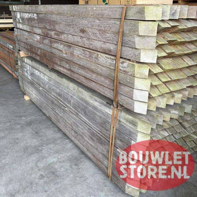 Hardhouten palen tuinpalen | 80 x 80 mm | tuinhout | 2750mmn, Palen, Nieuw, Ophalen of Verzenden, Hardhout