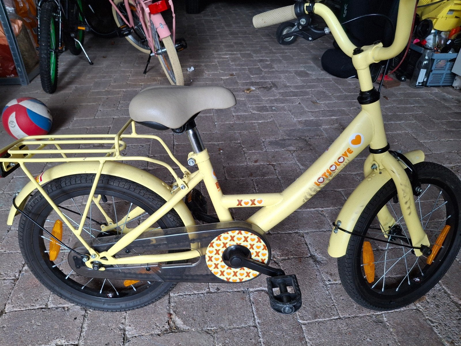 kinderfiets, Ophalen, Gebruikt