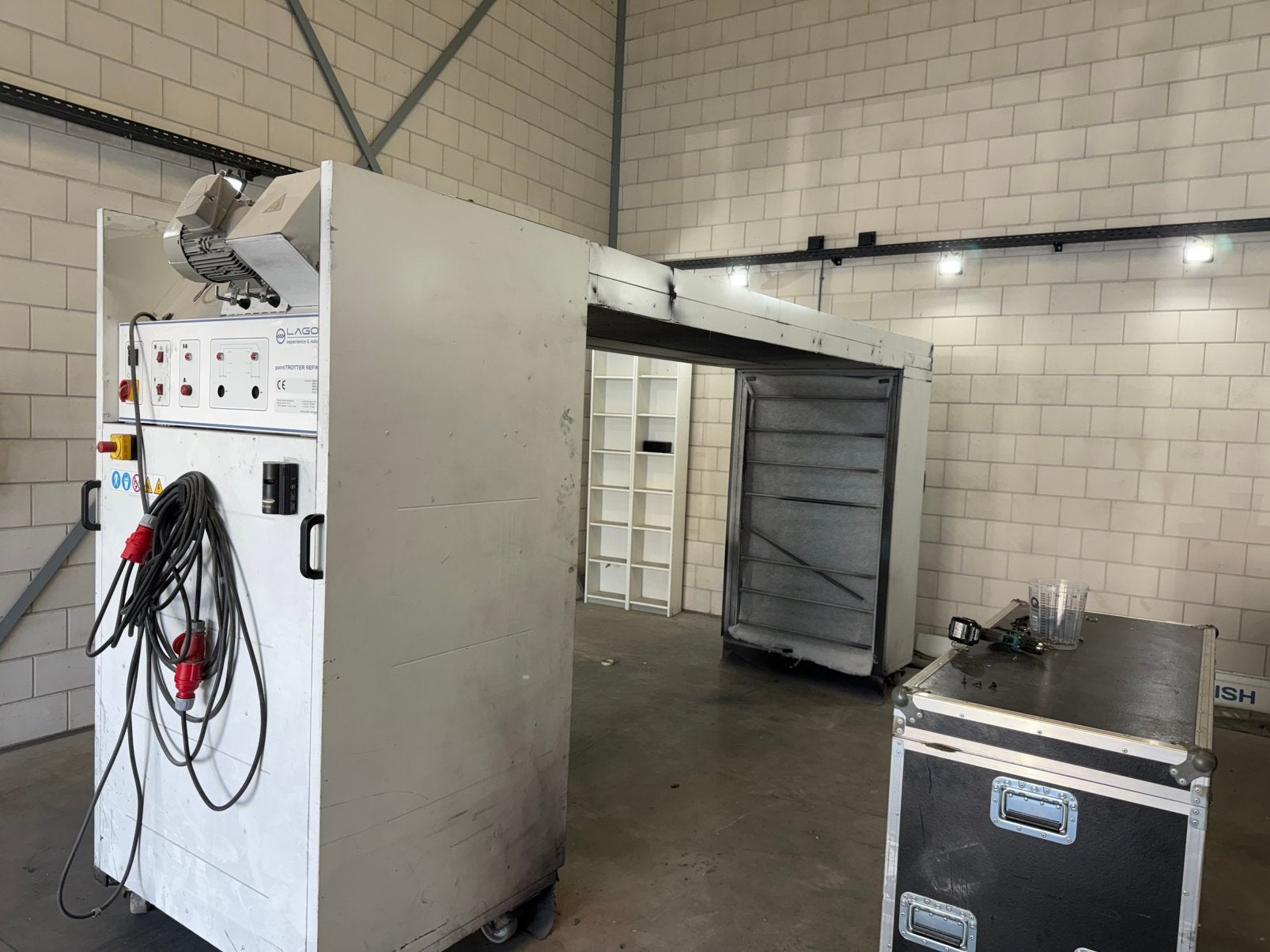Verrijdbare spuitcabine voor spotrepair, Ophalen, Gebruikt