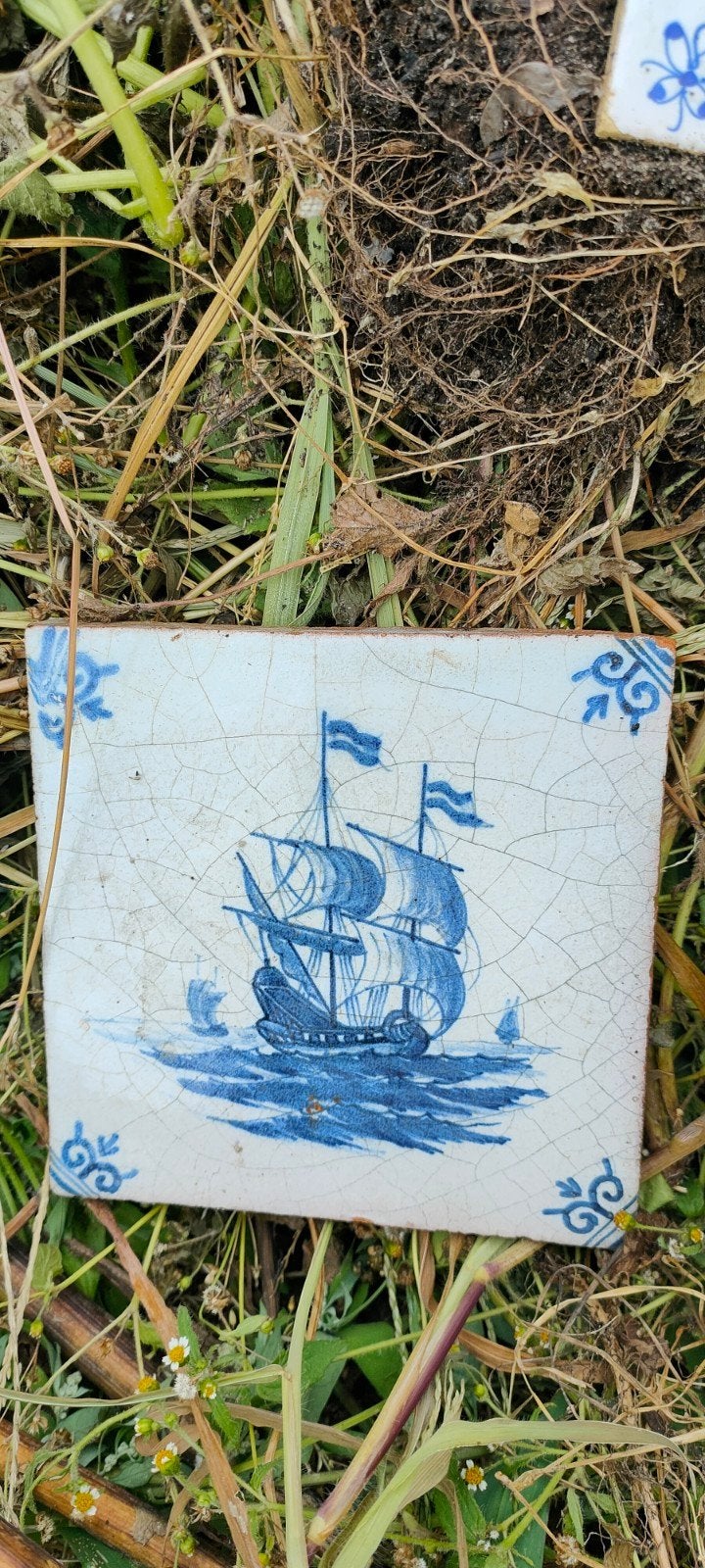 Oude Hollandse tegels met diverse afbeeldingen - Schuurvonds, Ophalen of Verzenden