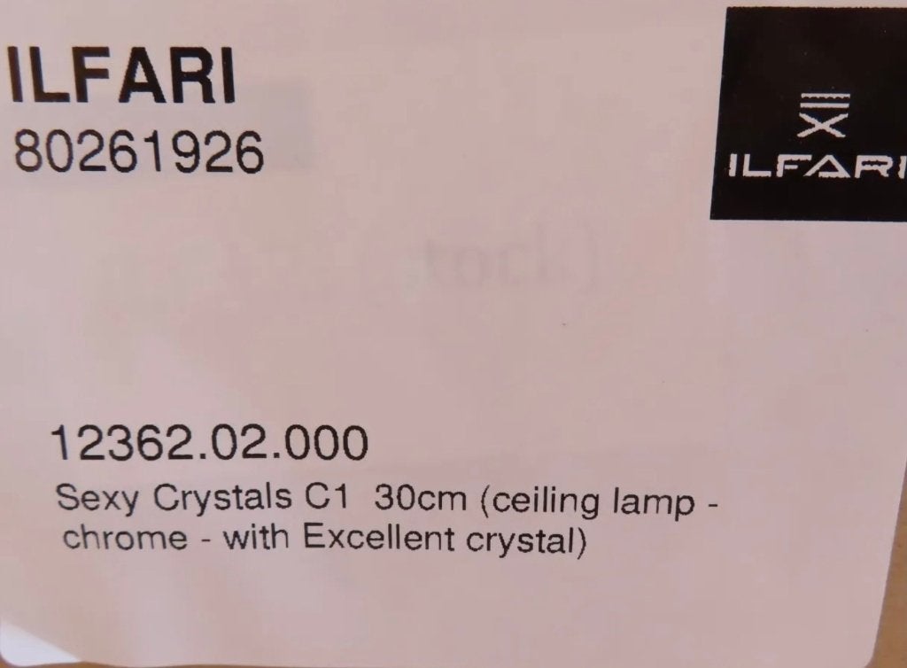 Plafondlampen Ilfari Sexy Crystals nieuw twv € 450,00 st!!, Huis en Inrichting, Lampen | Plafondlampen, Info@ilfari.nl, Nieuw