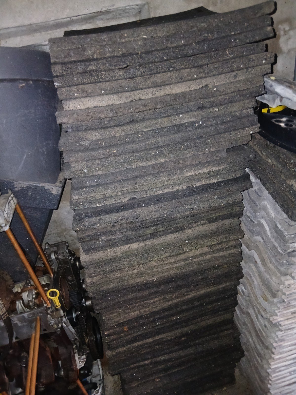 60 stuks rubberen tegels voor diverse toepassingen, Tuin en Terras, Ophalen, Gebruikt, Overige typen, Rubber
