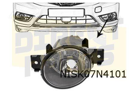 Nissan mistlamp/dagrijlicht Links Origineel! 261551HA0B, -, Verzenden, -, Nieuw