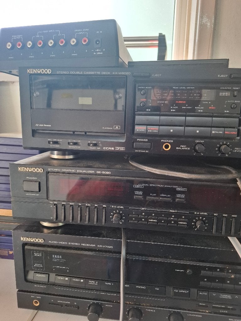 Kenwood Receiver/Dubbel Cassettedeck, Ophalen, Gebruikt, 120 watt of meer, Overige merken