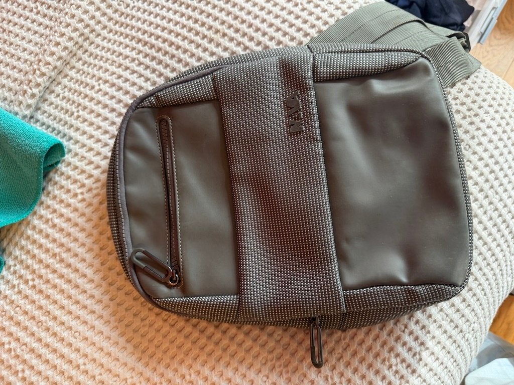 Nava Design Milano crossbody schoudertas grijs – unisex, Verzenden, Gebruikt, Grijs, Overige merken