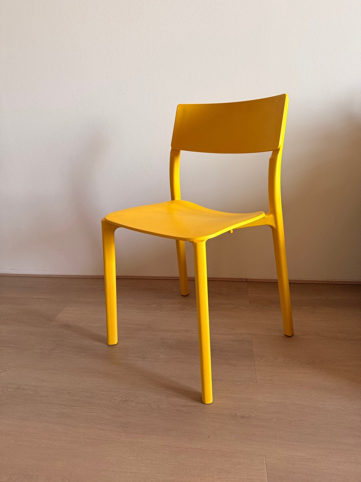 Gele IKEA Adde stoel - Gebruikt, Ophalen, Kunststof, Gebruikt, Overige kleuren