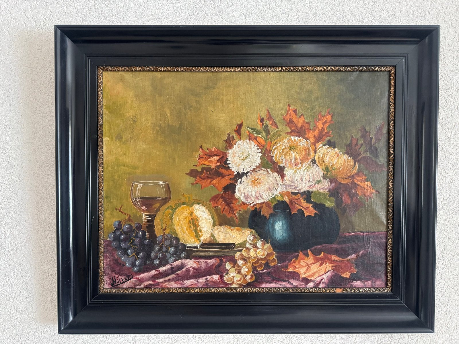 Olieverfschilderij Herfst Stilleven Johan Völkers, Ophalen