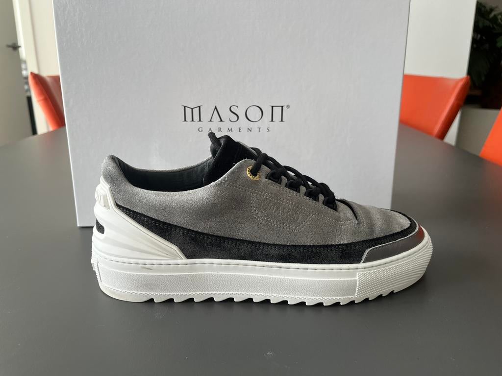Mason Garments Firenze reflect suede sneakers, Ophalen of Verzenden, Zo goed als nieuw, Zwart