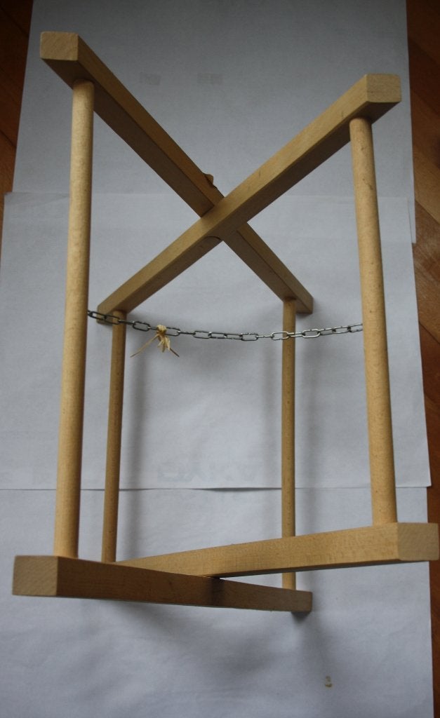 Onderstel mangelbak voor (dienblad) 60x40x60 cm, Ophalen of Verzenden, Nieuw, Hout, Knutselmateriaal