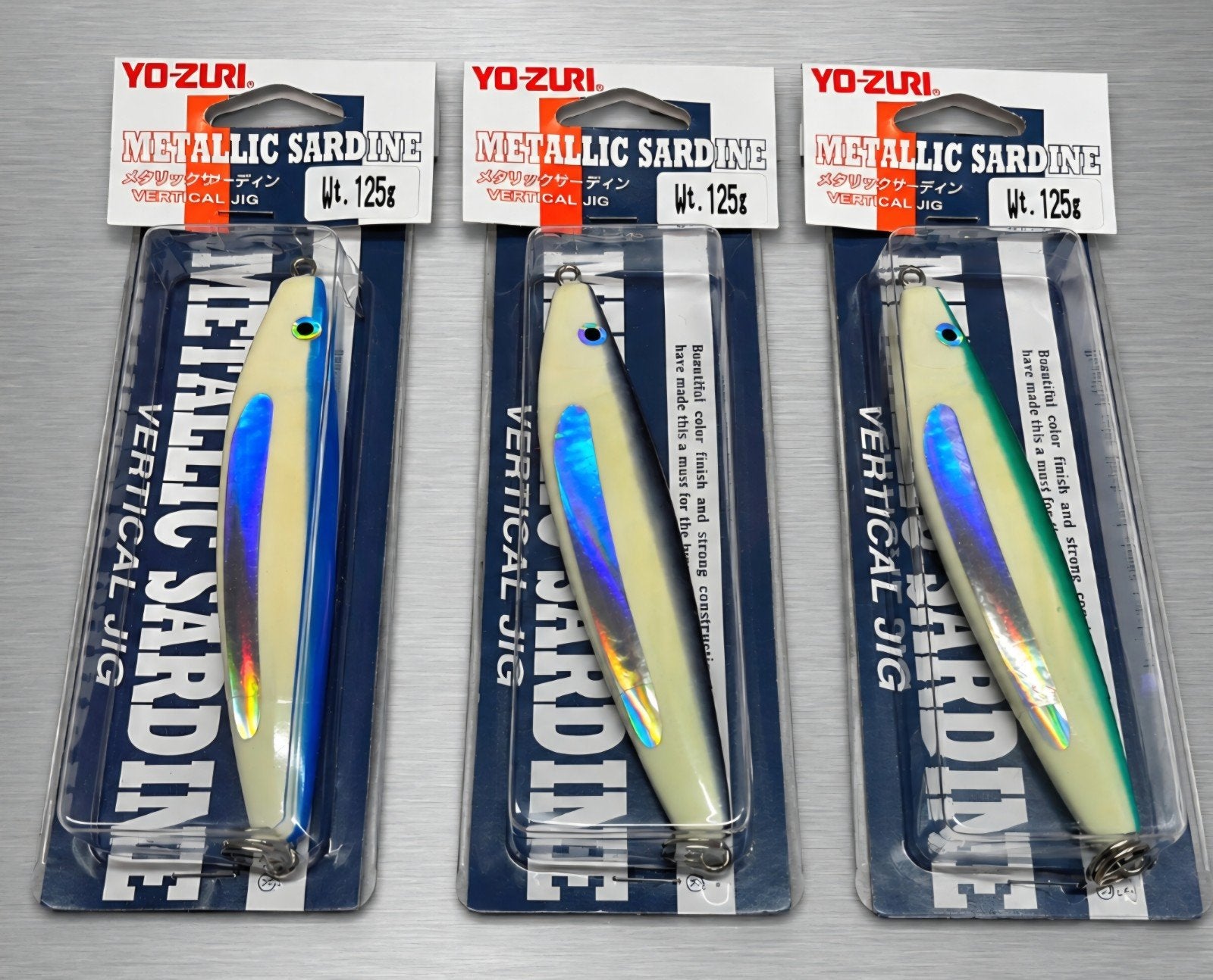 3x YO-ZURI Pilkers/Vertical Jigs 125gr, Ophalen of Verzenden, Nieuw, Overige typen