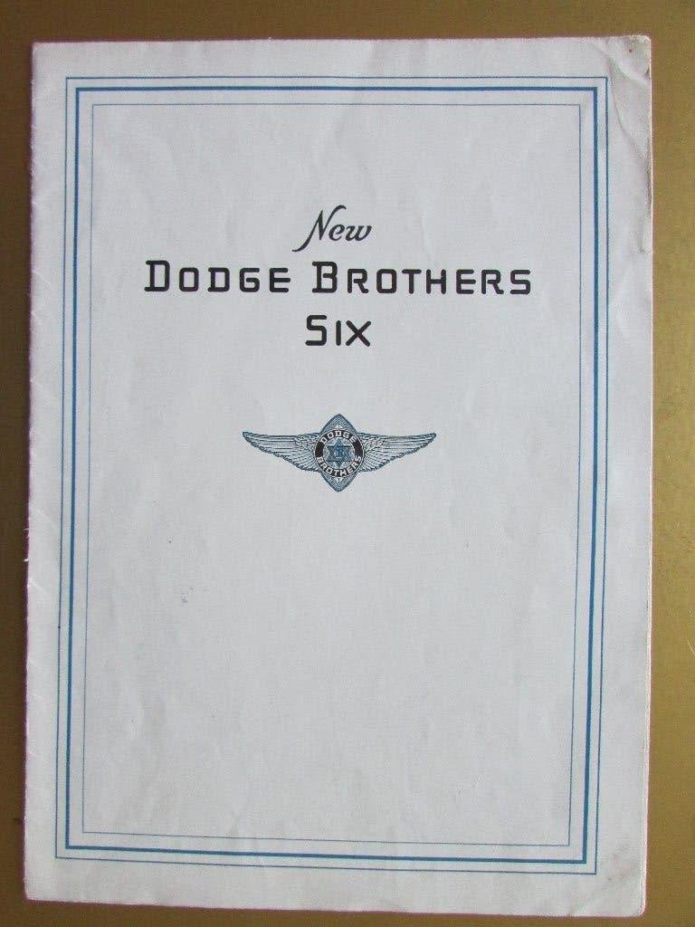 1928 Dodge brothers Six folder, Engels, Ophalen of Verzenden, Gelezen, Overige merken