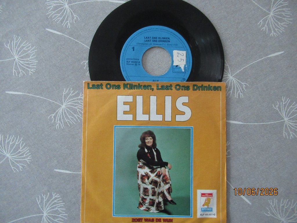 Ellis            Laat ons klinken, laat ons Drinken, 7 inch, Single, Ophalen of Verzenden, Zo goed als nieuw