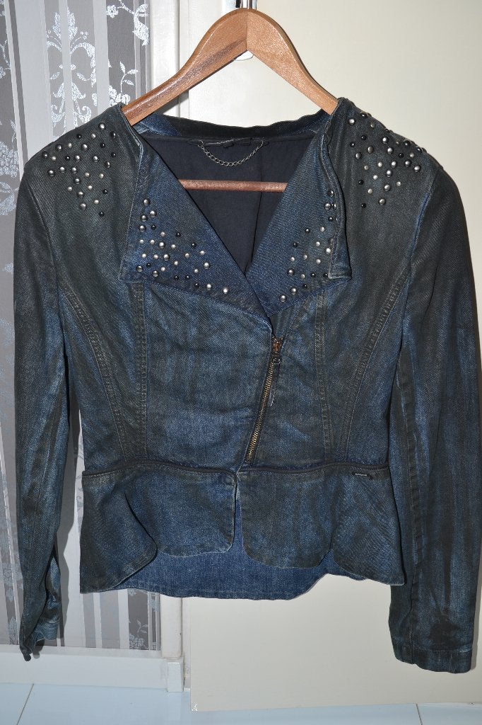 apart spijkerjasje, maat 38., Maat 38/40 (M), Blauw, Ophalen of Verzenden, Zo goed als nieuw