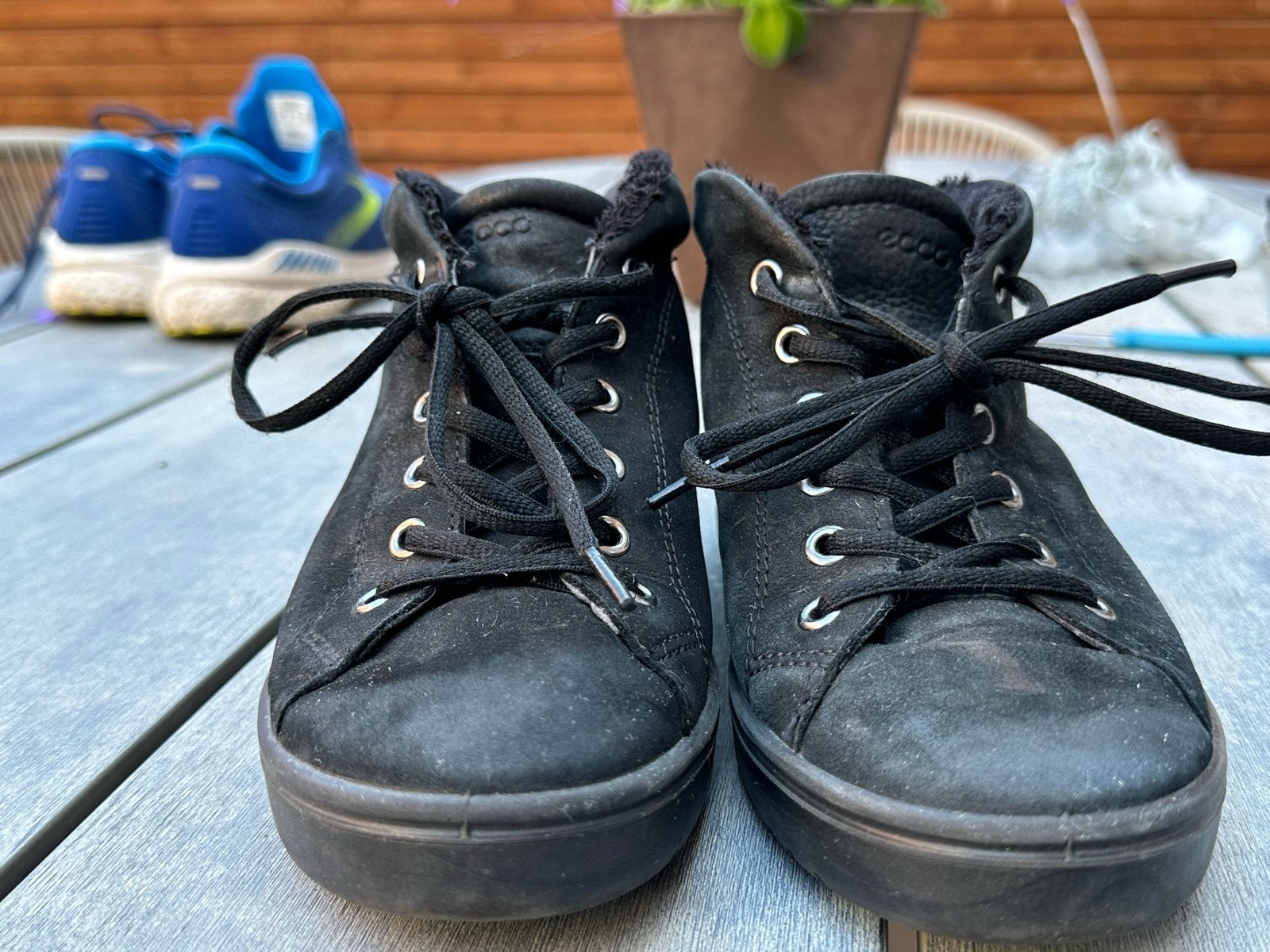 ECCO Zwarte hoge dames schoenen Maat 37 - Comfortabel, Ophalen, Zwart, Sneakers of Gympen, Gedragen