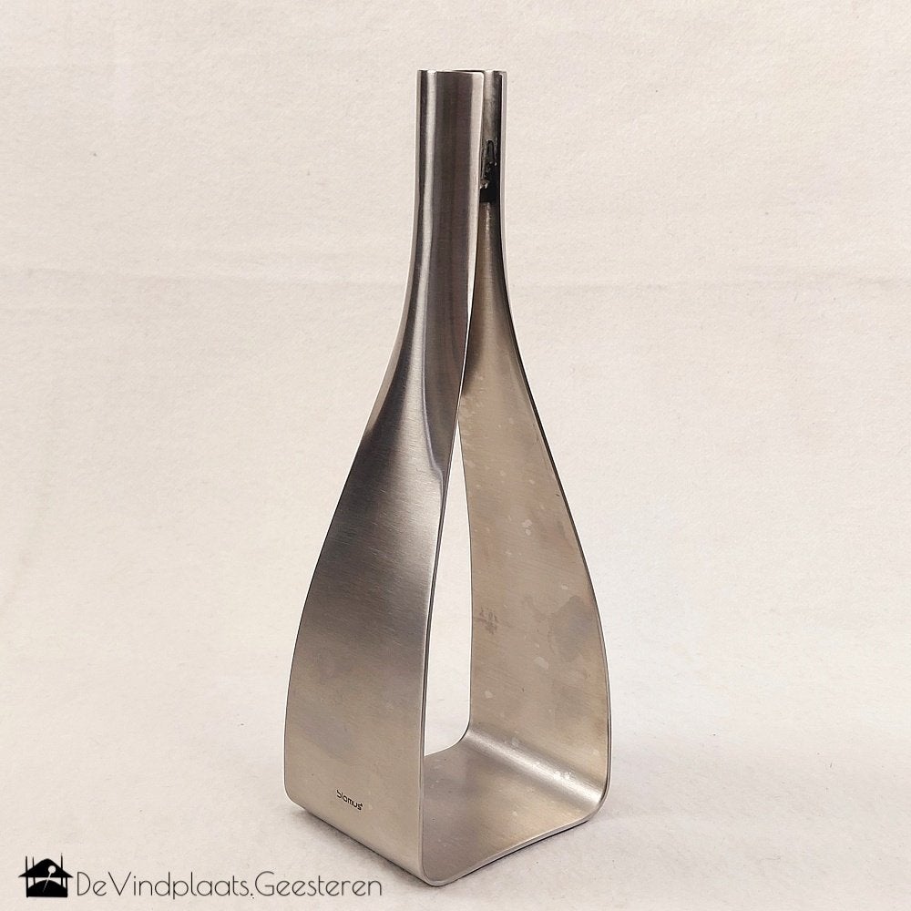 Design edelstaal kandelaar Blomus Germany, -, Overige merken, -, Ophalen of Verzenden