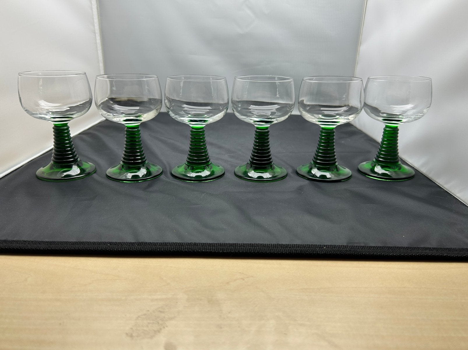 6x Luminarc Roemer glazen Groen 70s, Ophalen