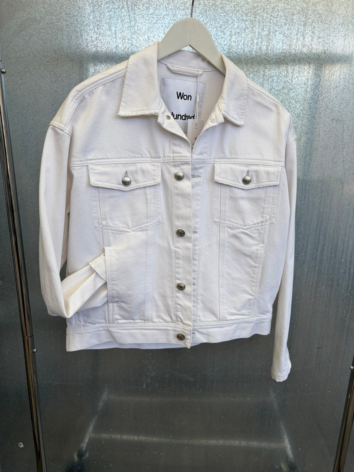 Won hundred jacket wit 36 vilda denim spijker, Ophalen of Verzenden, Zo goed als nieuw, Maat 36 (S), Wit
