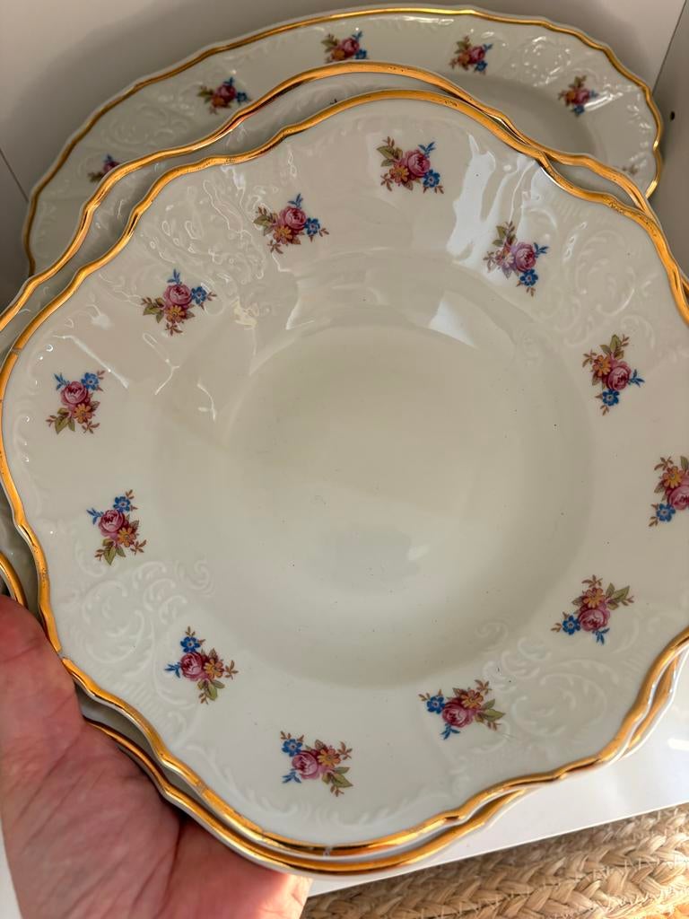 Bernadotte Porselein Compleet Bloemetjes Servies, Ophalen