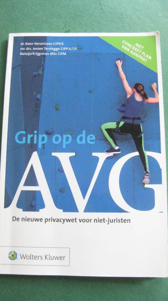 Grip op de AVG, Ophalen of Verzenden, Beta, Zo goed als nieuw, HBO