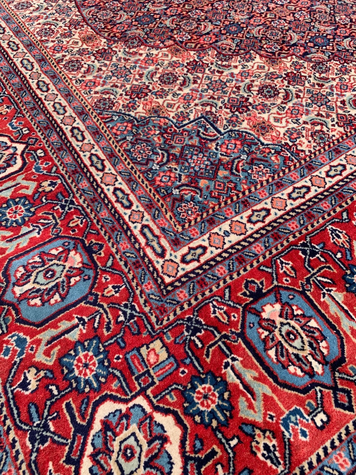 Super Gaaf Handgeknoopt Vintage Vloerkleed Zuiver Scheerwol., Ophalen, 200 cm of meer, Zo goed als nieuw, Rechthoekig
