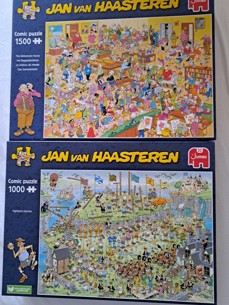 Haasteren. Bejaardentehuis & Highland Games, Hobby en Vrije tijd, Denksport en Puzzels, Ophalen of Verzenden, 500 t/m 1500 stukjes
