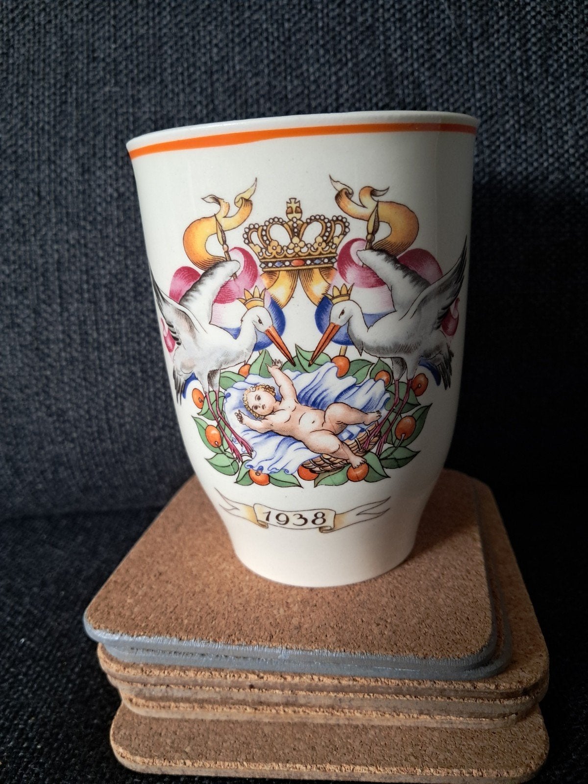 Vintage Petrus Regout Maastricht Beker 1938, Ophalen of Verzenden