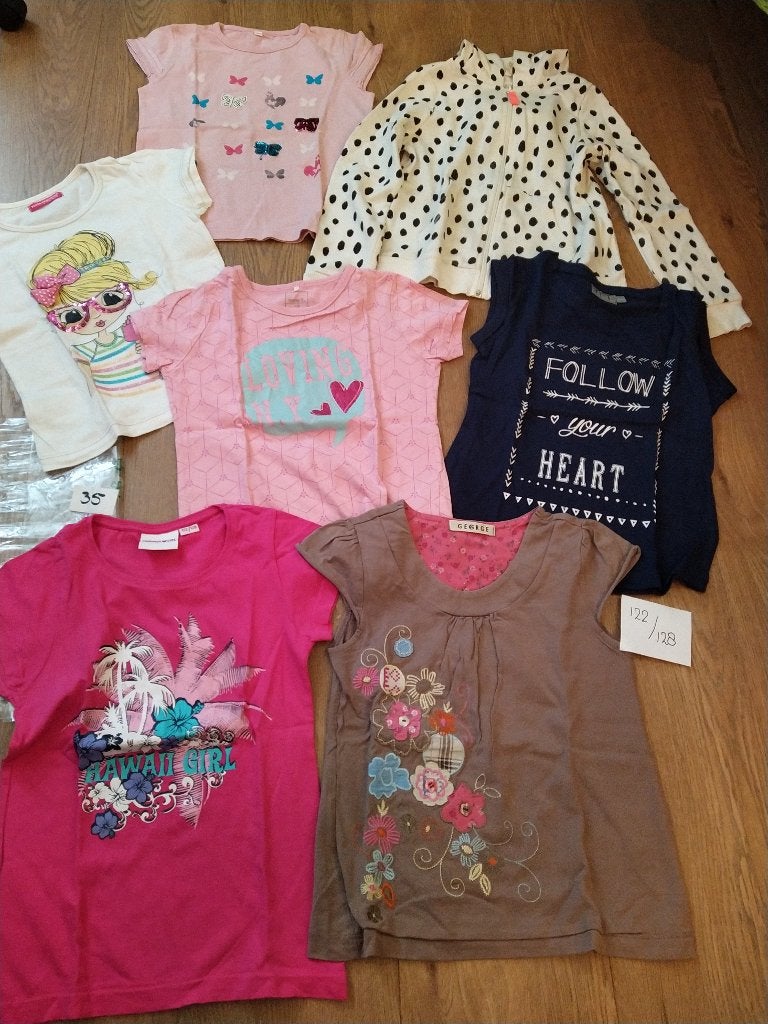 35 - kleding pakket meisje - maat 122 - 128, Ophalen of Verzenden, Gebruikt, Maat 128