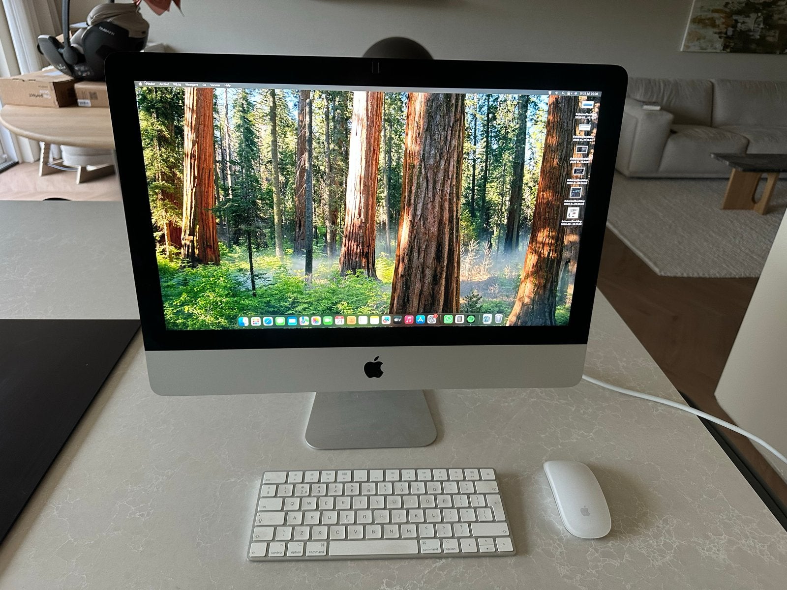 iMac Retina 4K, 21.5-inch, 2019 - Intel Core i7, 16GB RAM, Computers en Software, Ophalen, SSD, IMac, Zo goed als nieuw