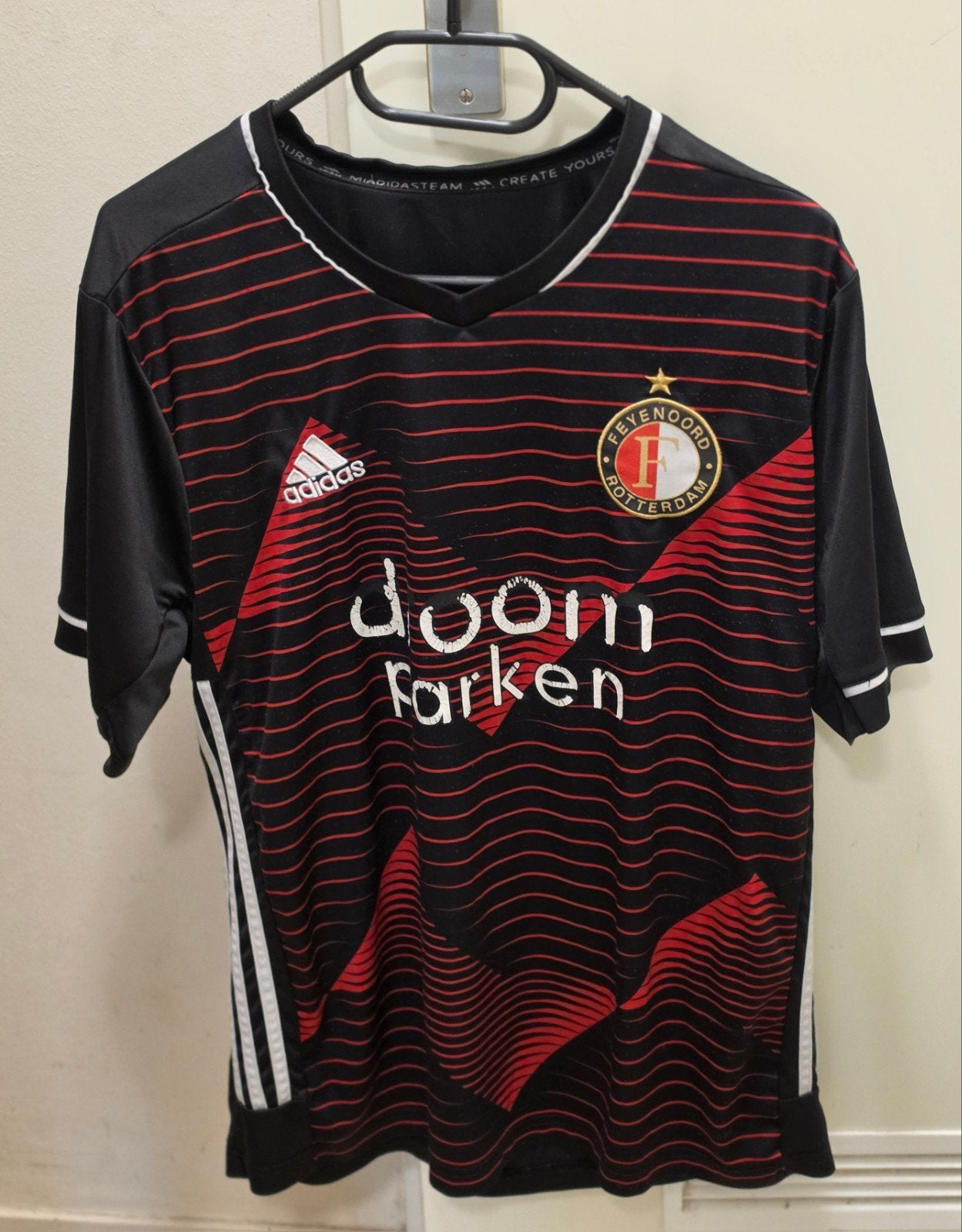 Feyenoord Rotterdam 2021 maat XL, Ophalen, Maat 56/58 (XL), Zwart, Voetbal