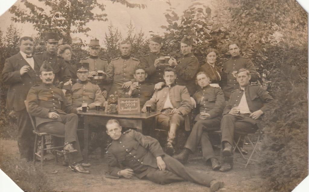 fotokaart  -  militair  -  van 1914  -   zie scan 2, Verzenden, Voor 1940, Gebruikt