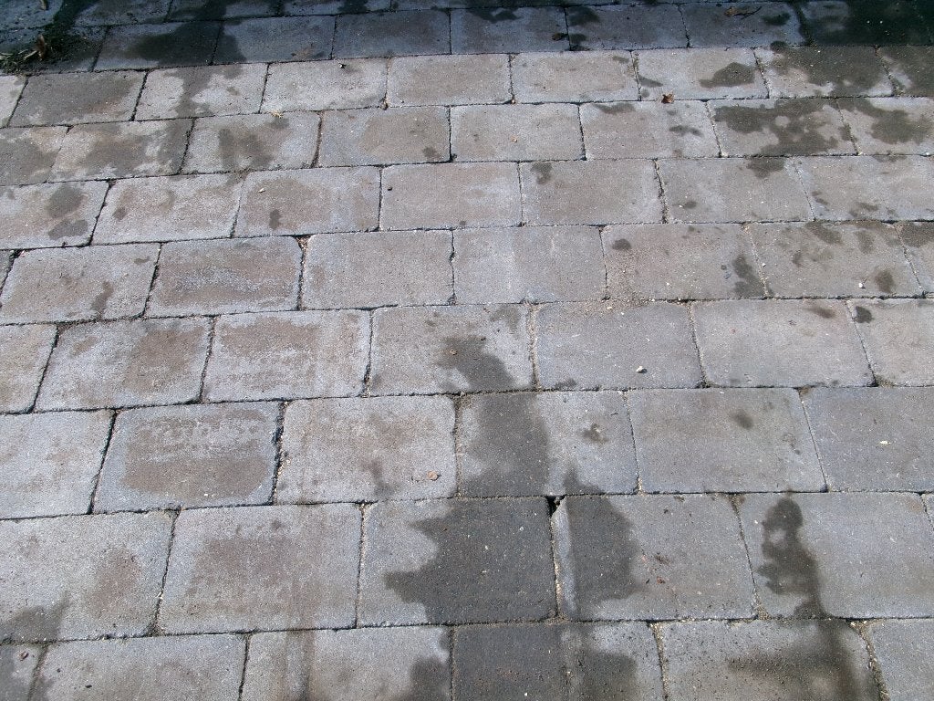 betontegel 20x30x6 cm antraciet gebruikt 130 m2, Ophalen, Gebruikt, Beton, Terrastegels