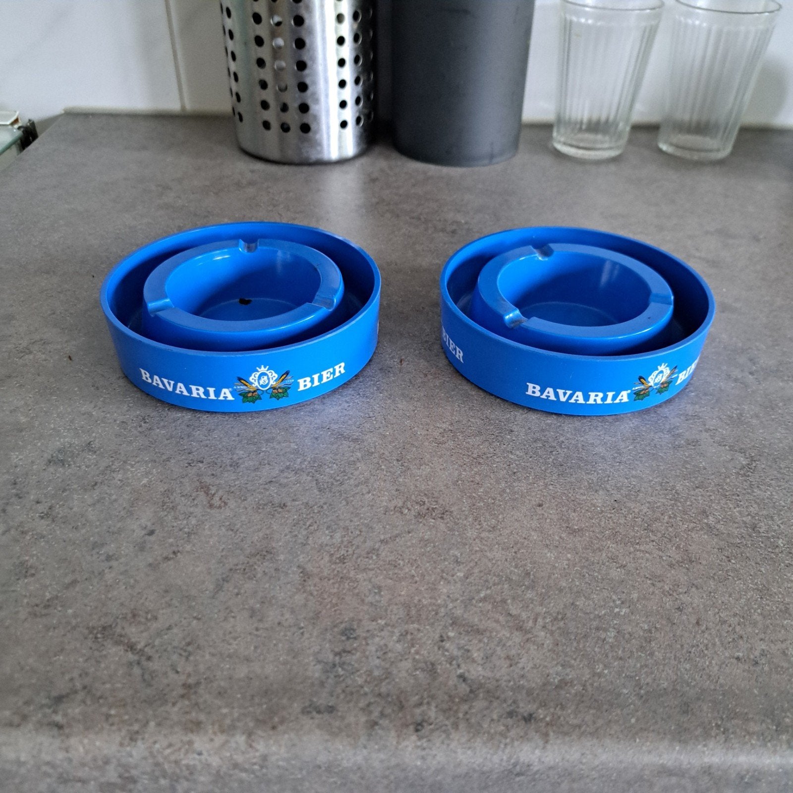 2x bavaria reclame asbak, €15,00, Ophalen of Verzenden, Zo goed als nieuw