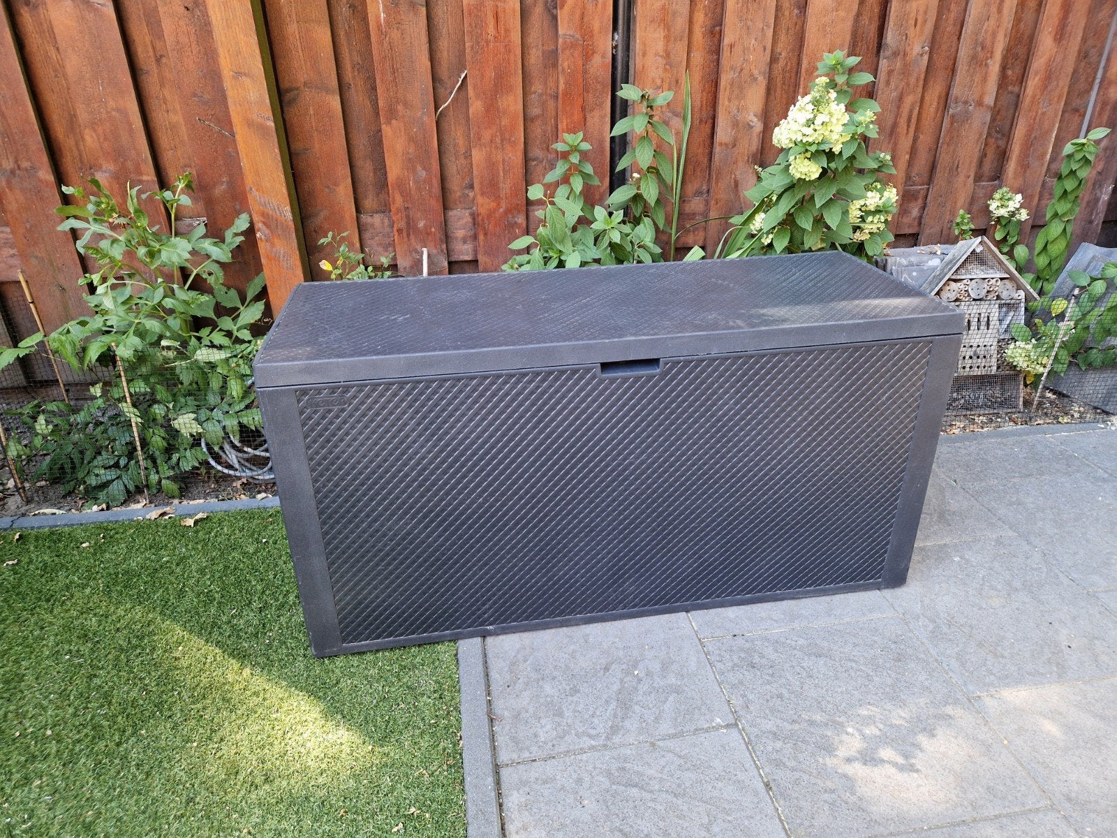 Kussenbox 117x44x58 cm - Ideaal voor buitenopslag, Tuin en Terras, Bergingen en Tuinkasten, Ophalen, Gebruikt
