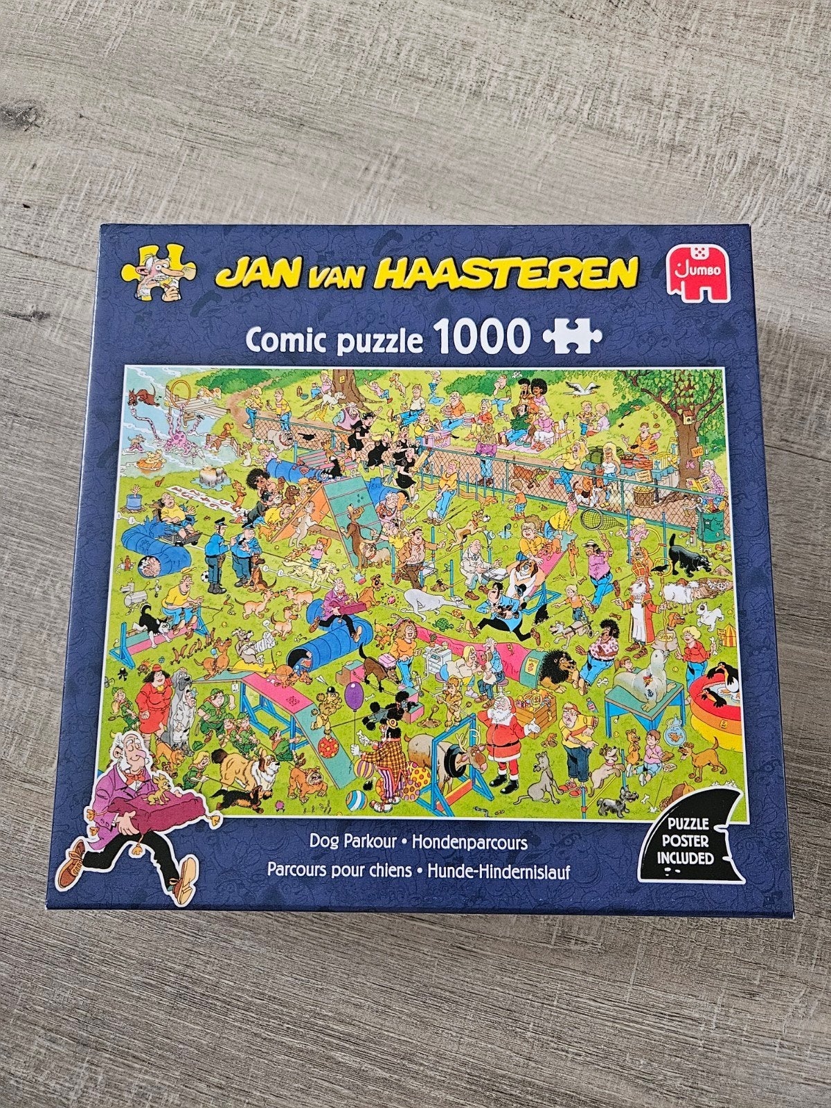 Foto 2 van Jan van Haasteren Comic Puzzel - Hondenparcours 1000 stukjes
