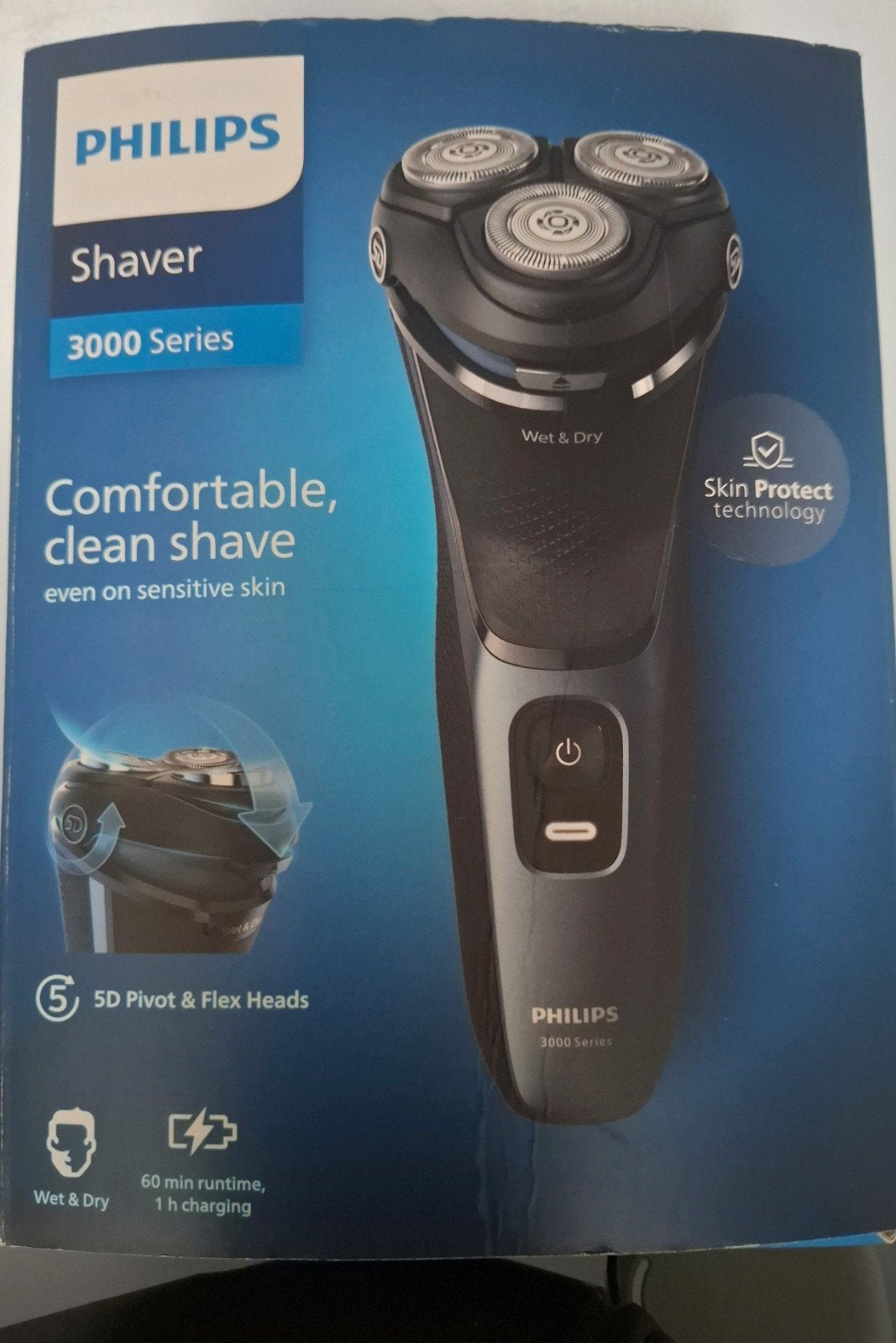 Philips Shaver 3000 Series - Comfortabel en schoon scheren, Ophalen of Verzenden, Zo goed als nieuw, Scheren en Epileren