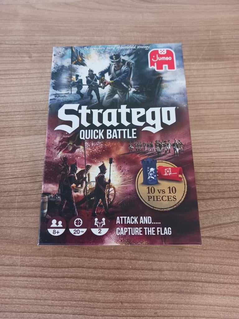 Stratego Quick Battle, Hobby en Vrije tijd, Gezelschapsspellen | Bordspellen, Zo goed als nieuw, Een of twee spelers, Reisspel