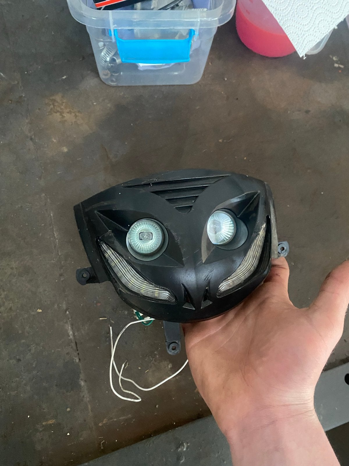 Booskijker koplamp voor Piaggio Zip modellen, Ophalen of Verzenden, Gebruikt, Koplamp, Piaggio