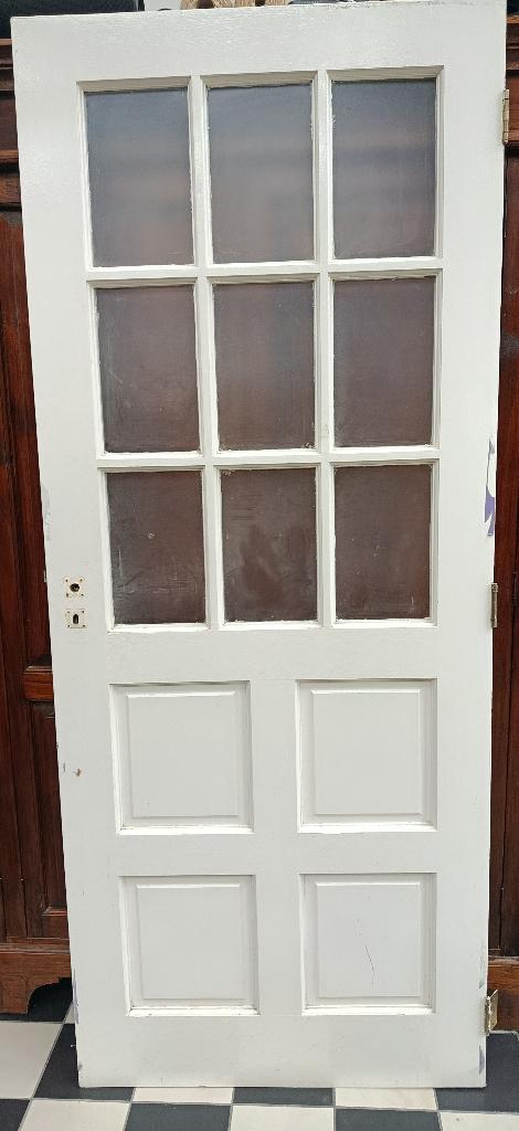 Massief houten deur, Doe-het-zelf en Verbouw, Deuren en Horren, Ophalen, Gebruikt, 80 tot 100 cm, Binnendeur