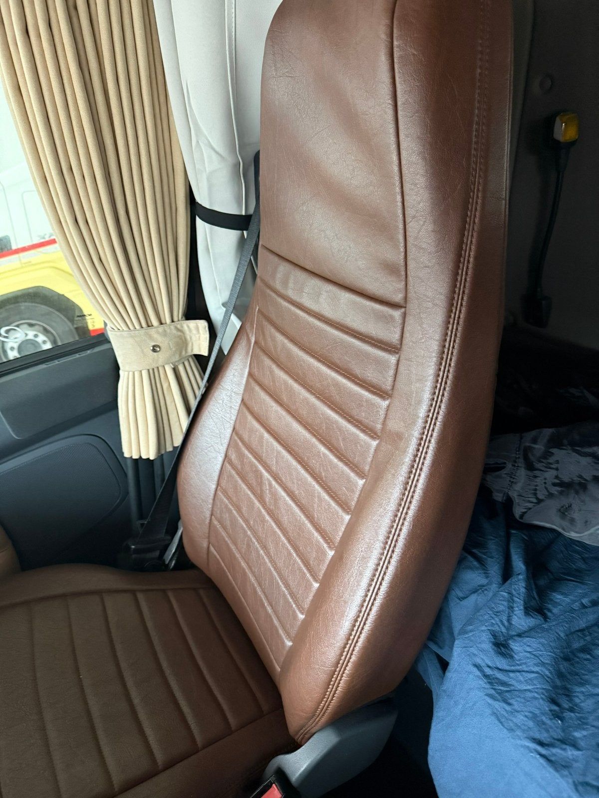 Scania lederen stoelhoezen bruin, Ophalen, Scania, Interieur en Bekleding